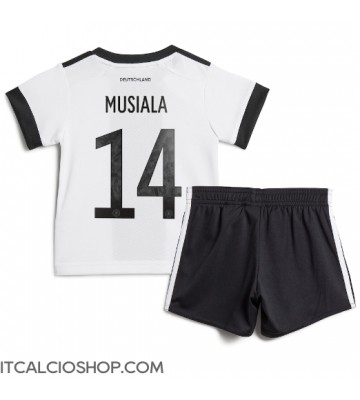 Germania Jamal Musiala #14 Prima Maglia Bambino Mondiali 2022 Manica Corta (+ Pantaloni corti)